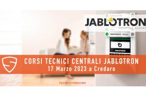 Jablotron programmazione centrali: iscriviti al corso a Credaro